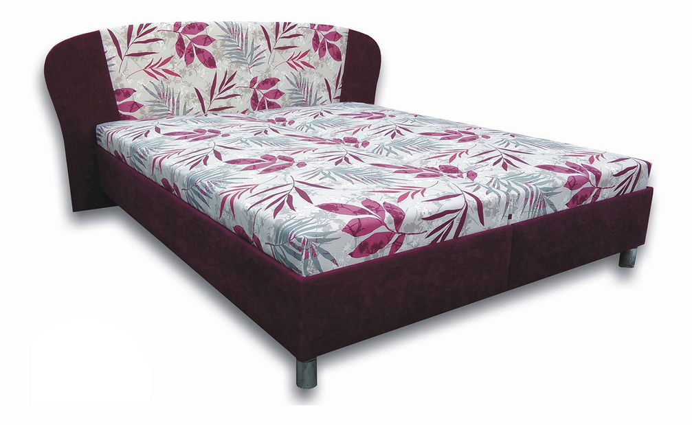 Pat matrimonial 160 cm Emile VN (cu saltele din spumă)