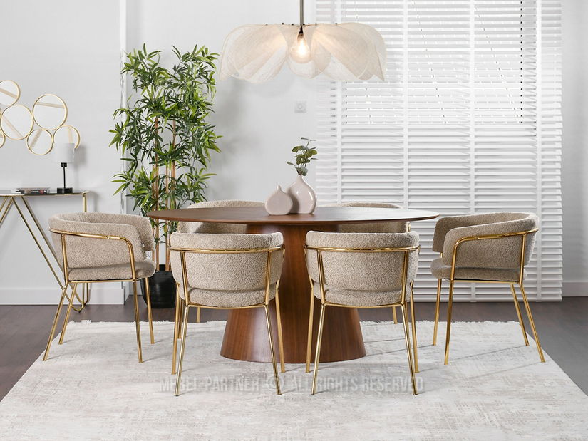 Szék Sorento (sötét bézs + arany)