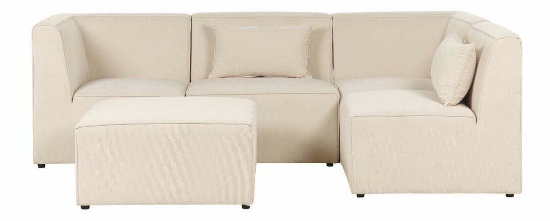 Colțar cu taburete Lemia (bej) (S)