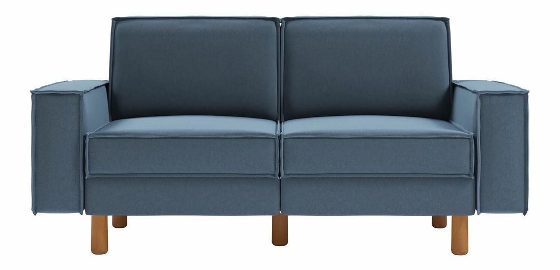 Pohovka dvojsedačka Spary 2 (morská + orech)