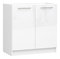 Dolná kuchynská skrinka Ozara 80 (biela + biely lesk)
