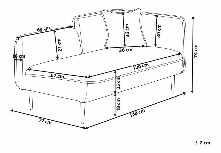 Canapea/Divan Cheza (bej) (D)