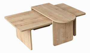 Set 2 ks konferenčných stolíkov Parri ( dub zafírový)