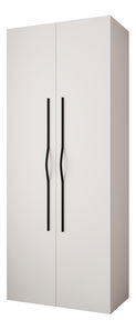 Šatníková skriňa 100 cm Carmela 40-2 (biela + čierna)