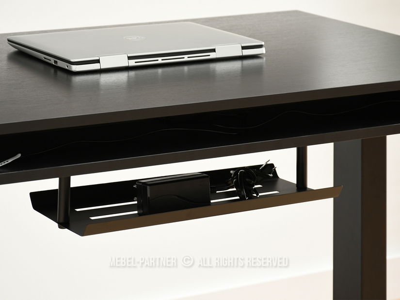 PC stolík Osto 100 (čierne drevo + čierna)