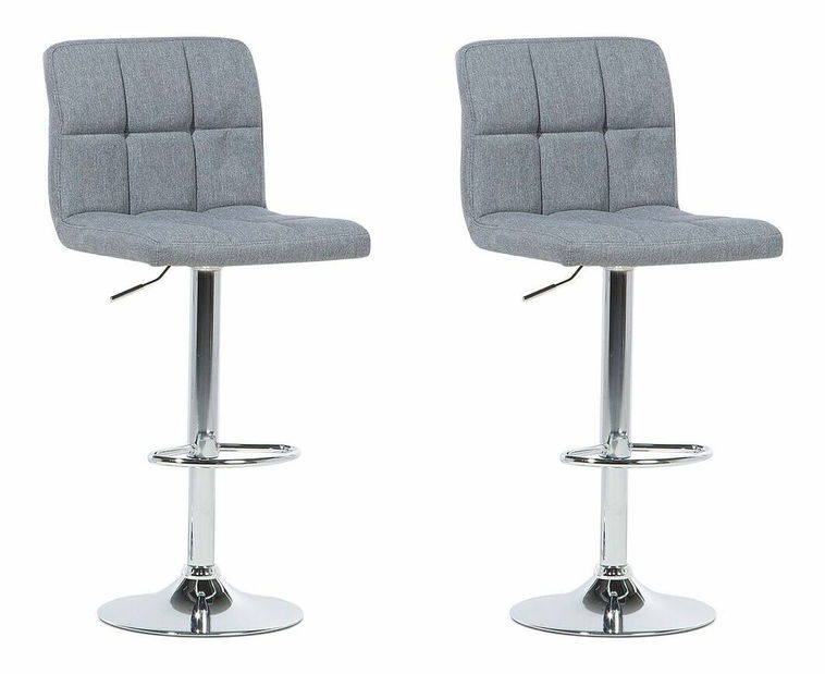 Set 2ks. barových stoličiek Marlon (svetlosivá)