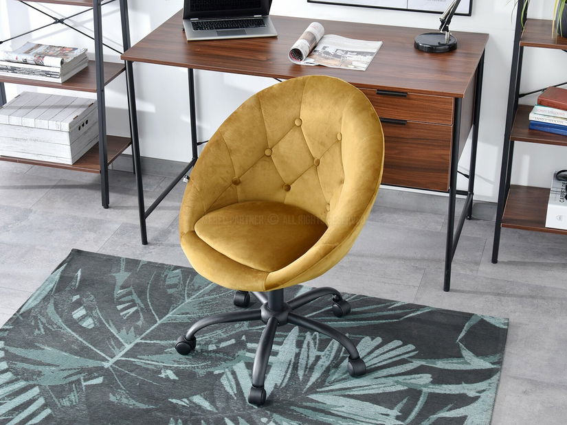 Kreslo Lush 4 (zlatá + čierna)