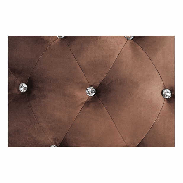 Pat matrimonial 160 cm Angi (maro) (cu somieră) 