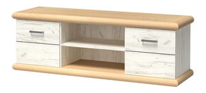 TV stolík/skrinka Kenny 11 (craft biely + craft zlatý)