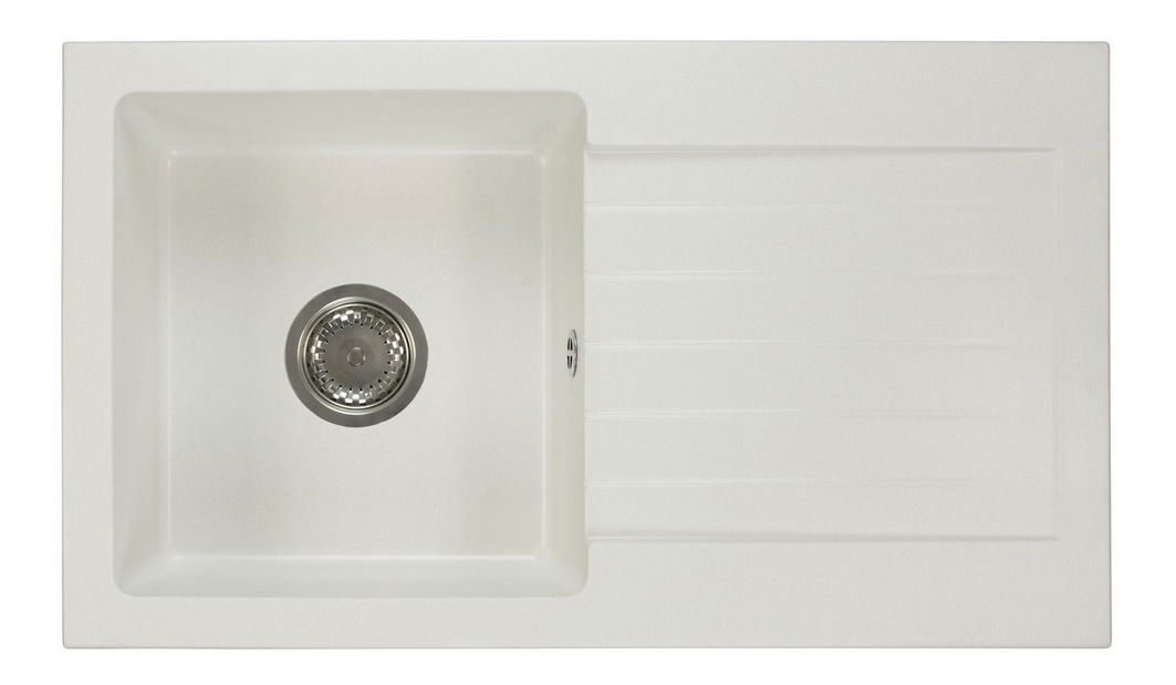 Mosogató Lemmion (fehér) (2 csaplyukkal) (J)