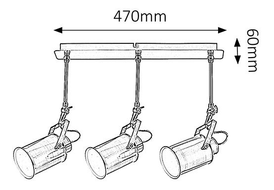 Bodové svietidlo Peter 5983 (antická bronzová)