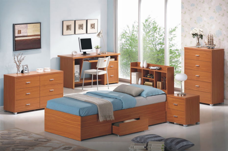 Pat de o persoană 90 cm Oshario B FP B01 (cu somieră)