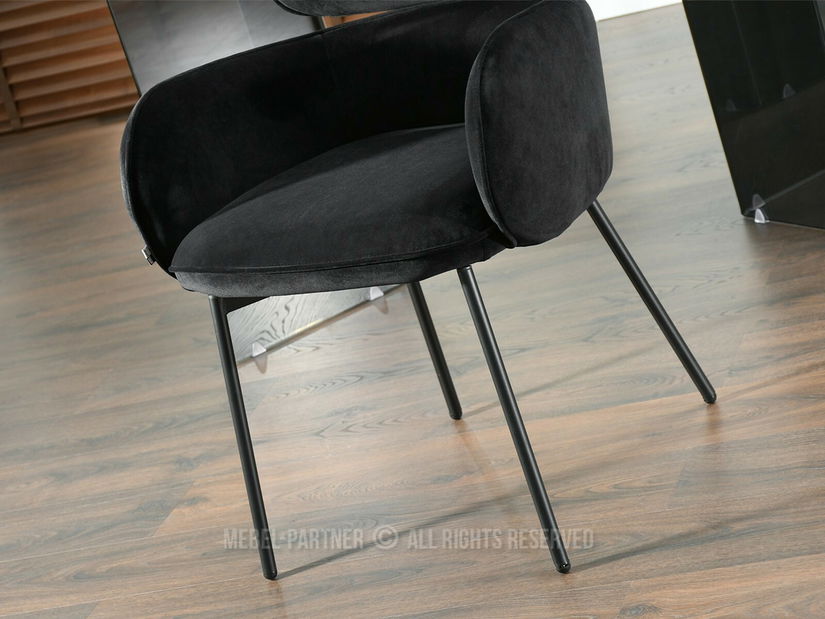 Scaun sufragerie Aguado (negru)