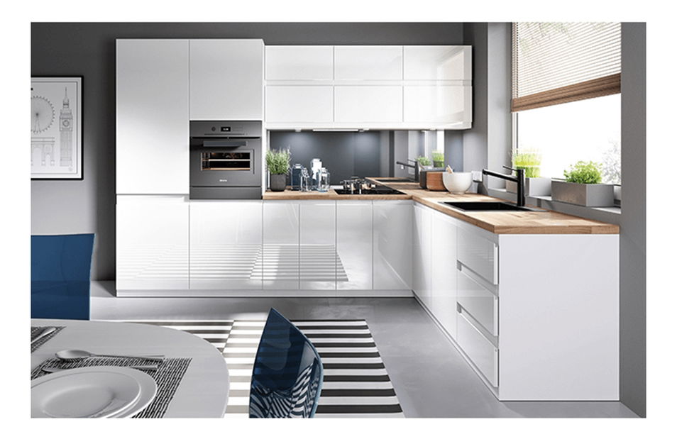 Gornji kuhinjski ormarić G40 Aurellia (bijela + bijeli sjaj) (L)