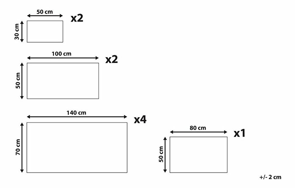 Set 9 buc prosoape Annette (gri)