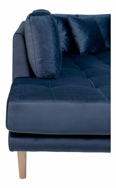 Rohová sedacia súprava v tvare U (P) Lvaveriaora U (tmavomodrá)