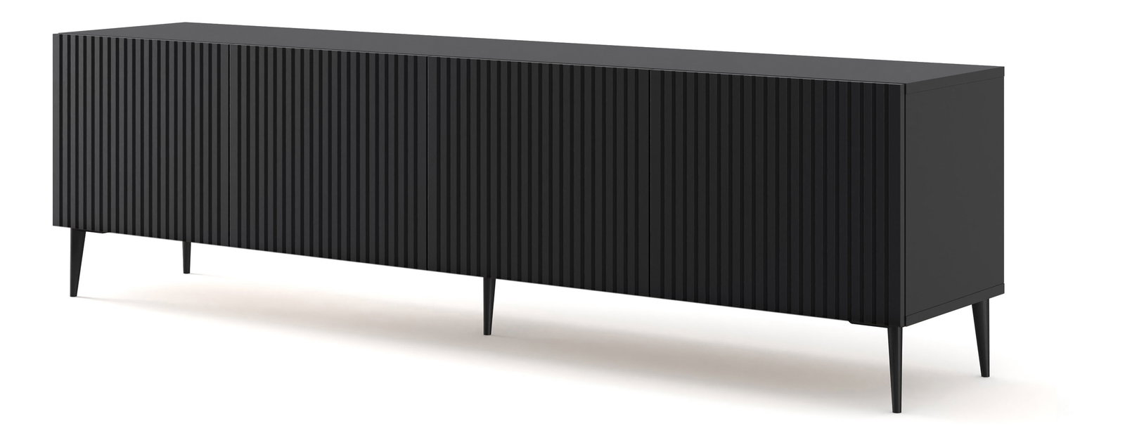 TV stolík/skrinka Rawy 4 (čierna + čierna)