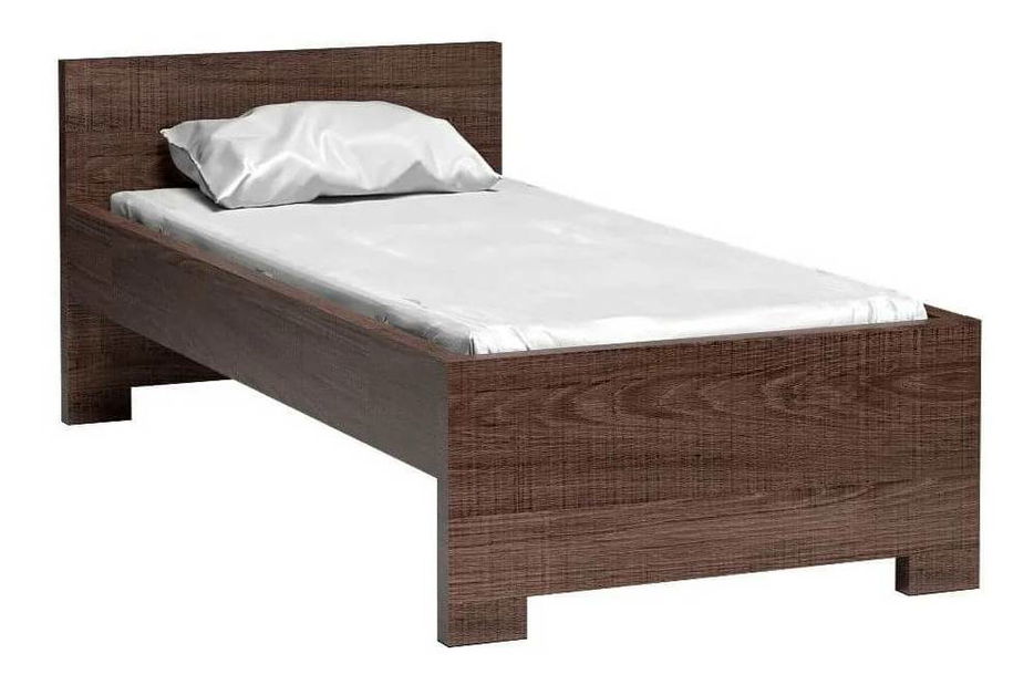 Jednolôžková posteľ 90 cm Vega 20 (s roštom) (dub santana tmavý)