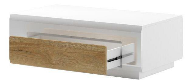 Stolić za kavu- Tamie Typ 99 (sjajna bijela + hrast sanremo)