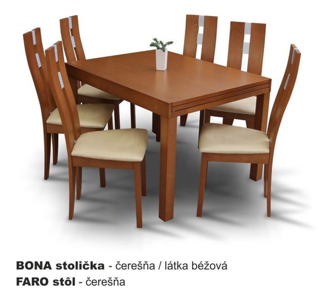 Jedálenská stolička Bonali čerešňa