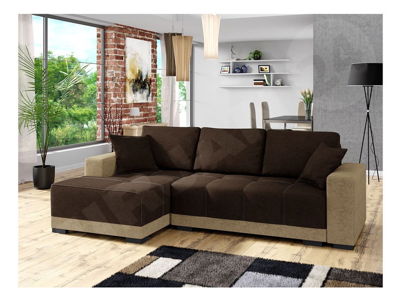 Colțar Melania (gri închis + gri deschis)