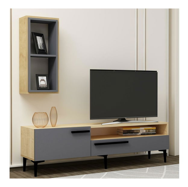Mobilier living Sepada 2 (stejar + antracit) 