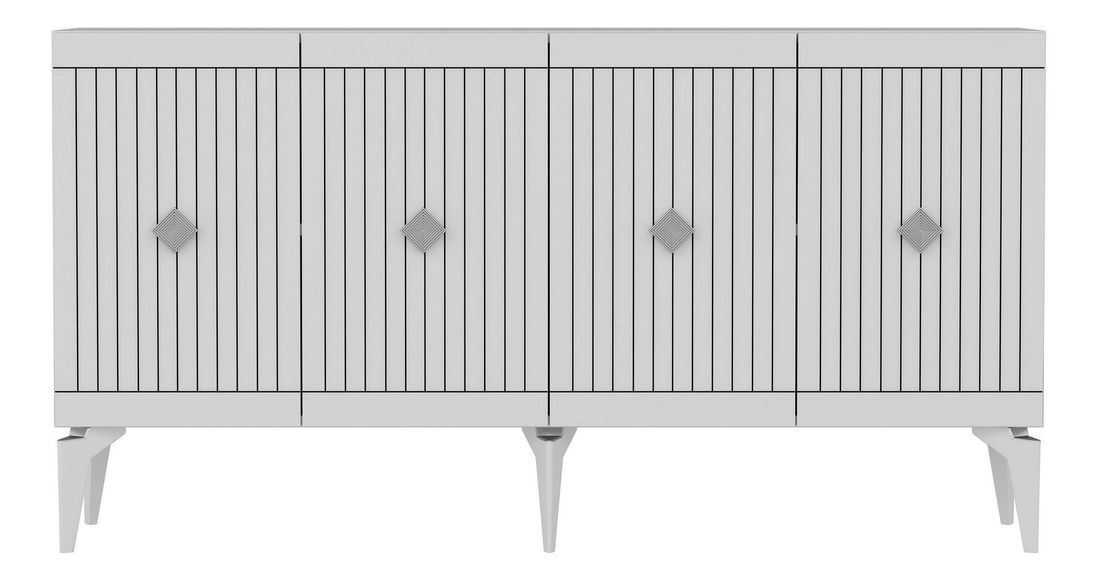 Skrinka Lideke 1 (biela + strieborná) 
