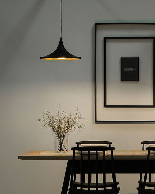 Lampă cu pandantiv Yanuko (negru)