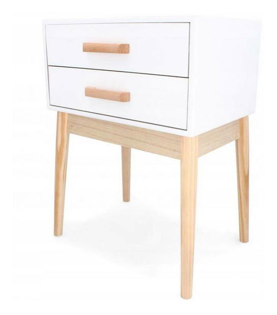 Éjjeliszekrény Scandy (fehér)
