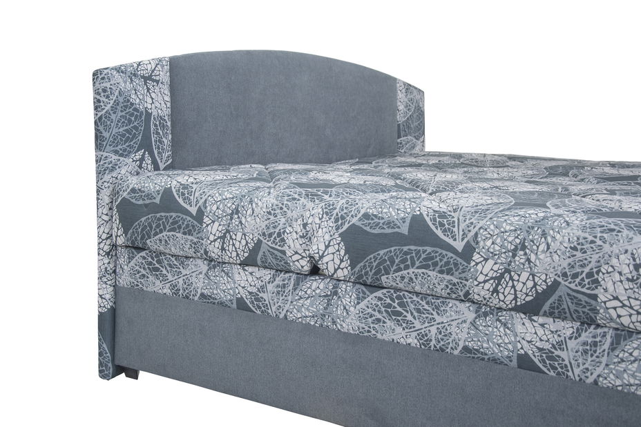 Manželská posteľ 180 cm Blanár Kappa (sivá) (s roštami a matracmi Alena)