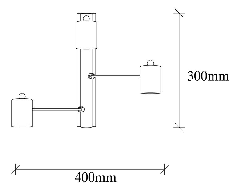 Fali lámpa Hexie 6946