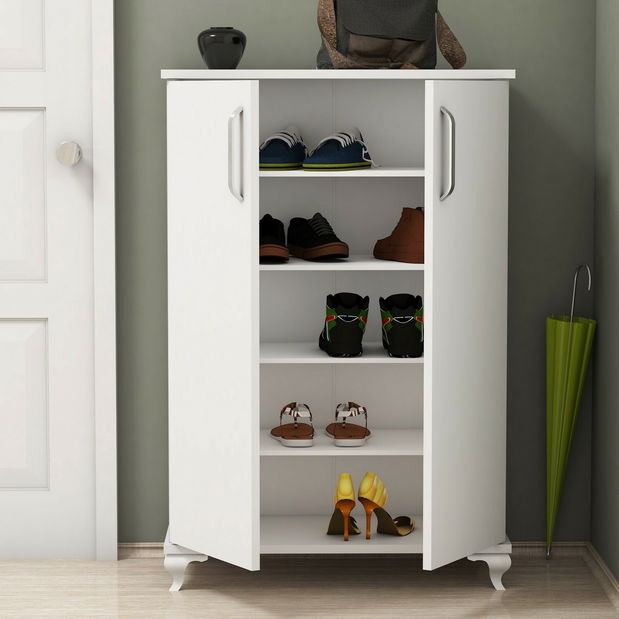 Dulap pentru pantofi Asana (alb) *resigilat