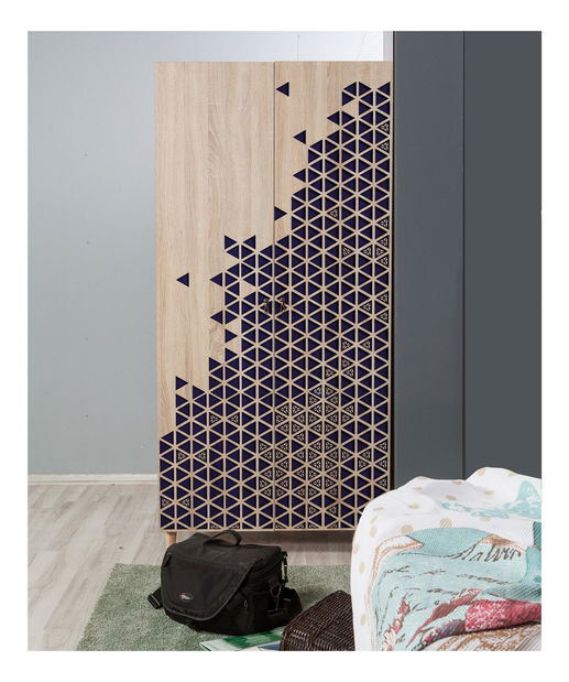 Dulap de haine Sirius 123 (Stejar sonoma)