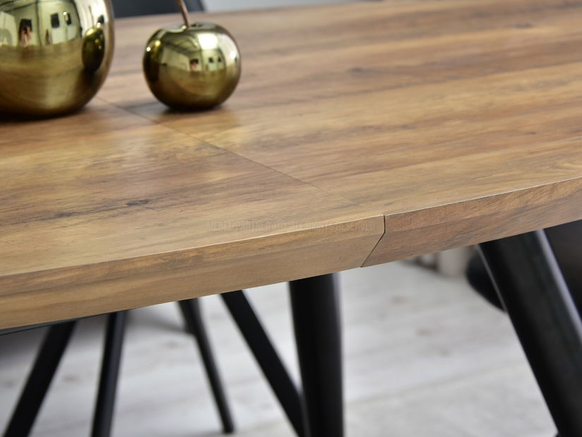 Jedálenský stôl Lisbon (orech + čierna)