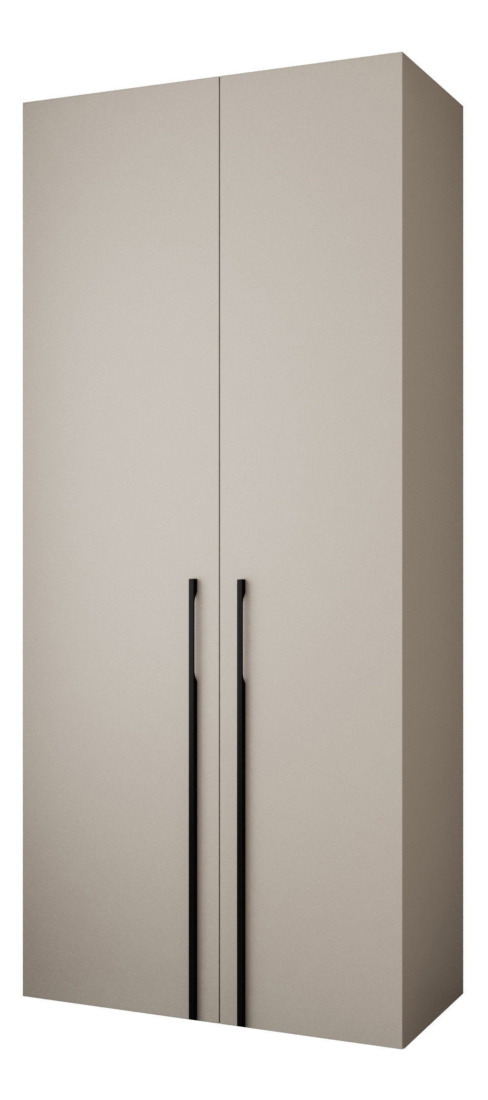 Ruhásszekrény 110 cm Carmela 40-3 (kasmír + fekete)