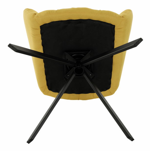 Dizájnos forgó fotel Komand (sárga)