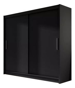 Šatníková skriňa Baker (čierna)