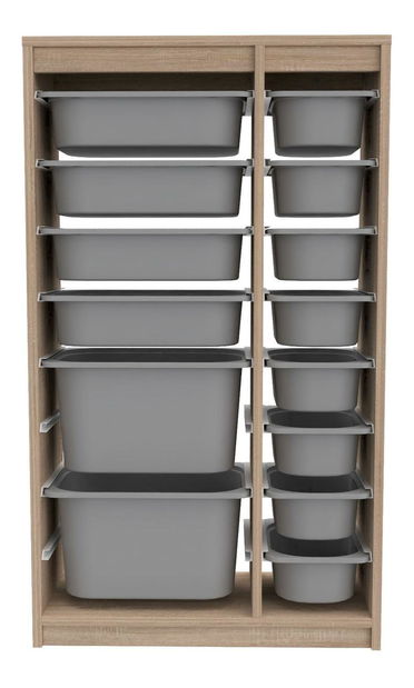 Organizator jucării Dremonka 6 (Stejar sonoma + Gri)