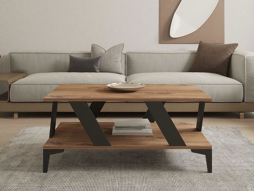 Măsuță de cafea Puvulu (antracit + pin atlantic) 