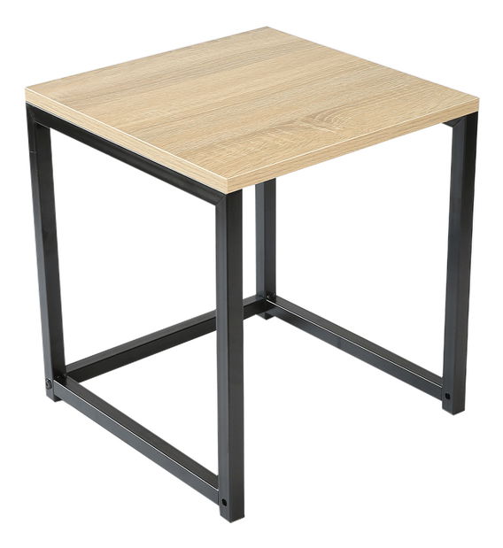 Set 3 ks. konferenčných stolíkov Kastty (dub sonoma + čierna)