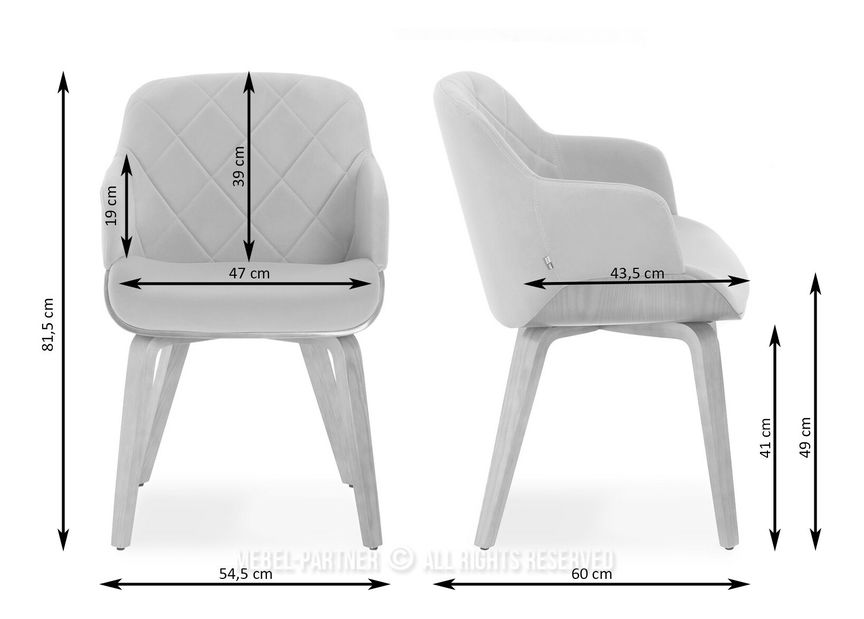 Scaun Sorien K (bej + stejar)