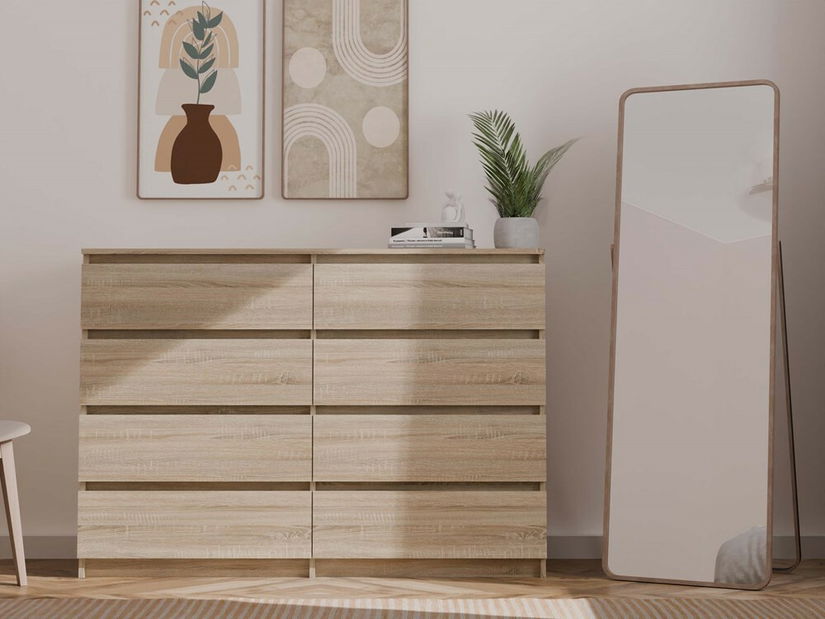 Comodă Musecalo 7 140 (stejar sonoma)