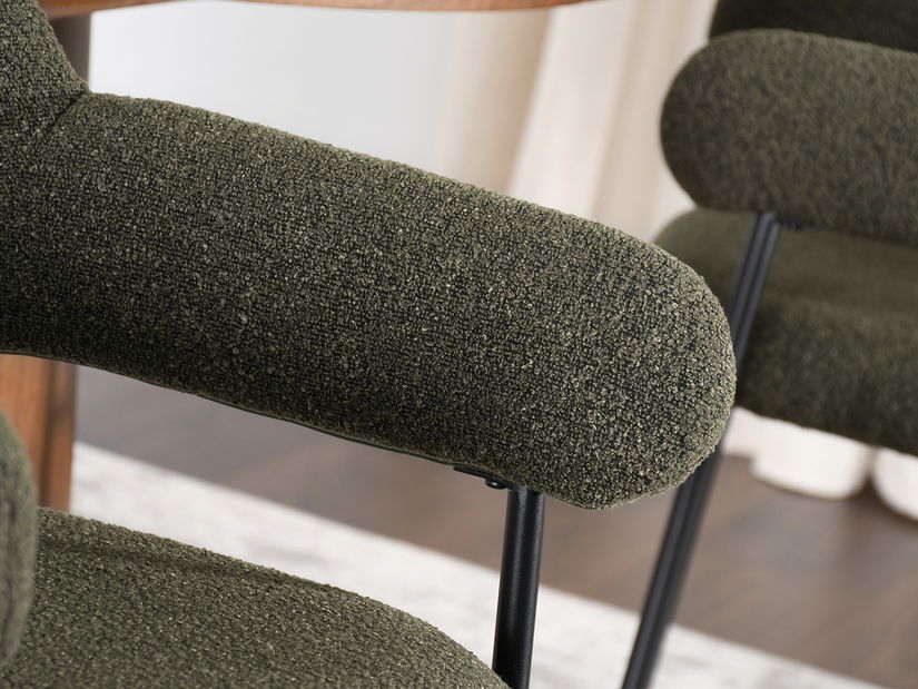 Jedálenská stolička Exigente (zelená + čierna)