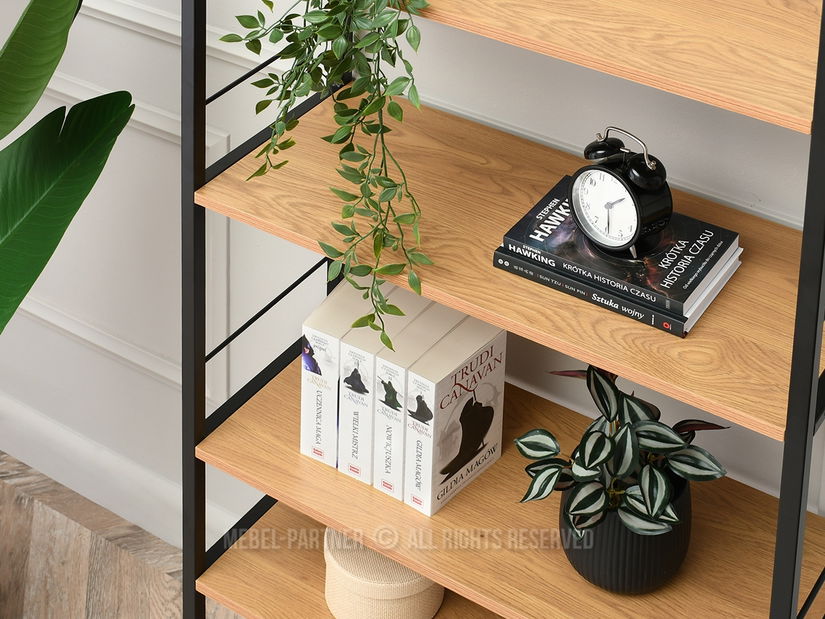 Regál Noel (tölgy + fekete)