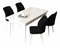 Jedálenský set Arpo (biela + čierna) (pre 4 osoby)