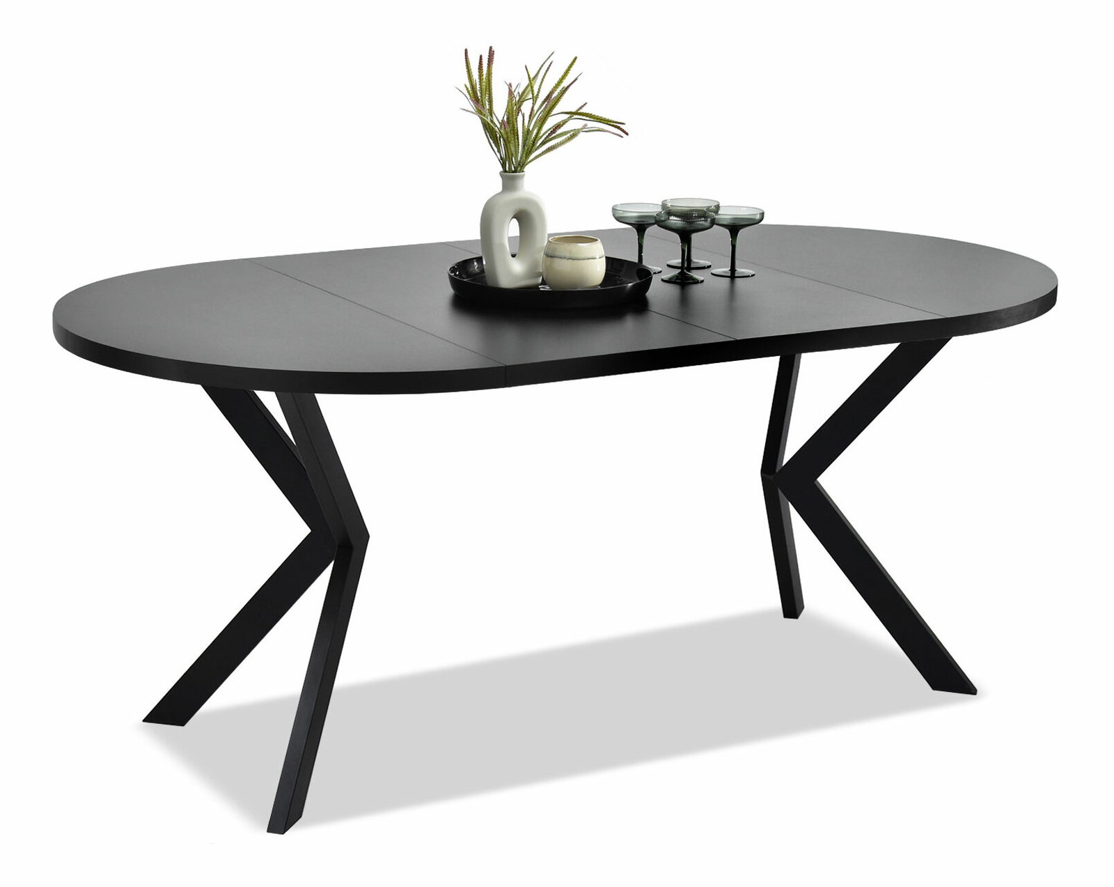 Jedálenský stôl Rompa (čierna)