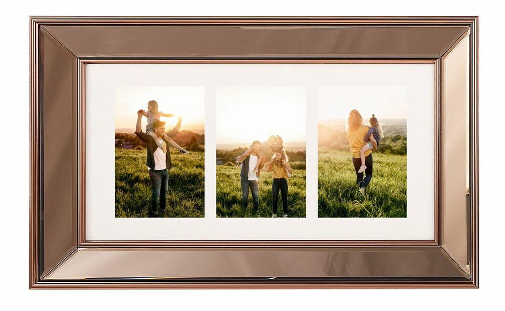 Cadru pentru 3 fotografii Diabola (cupru)