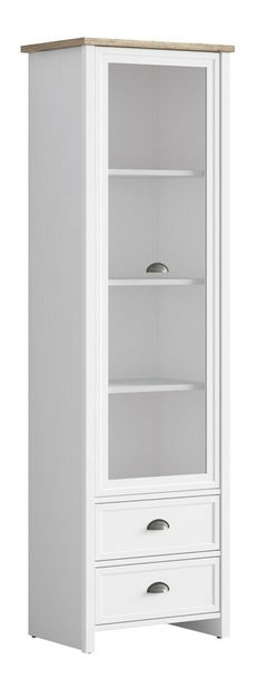 Vitrína BRW Cannet REG1W2S (biela)