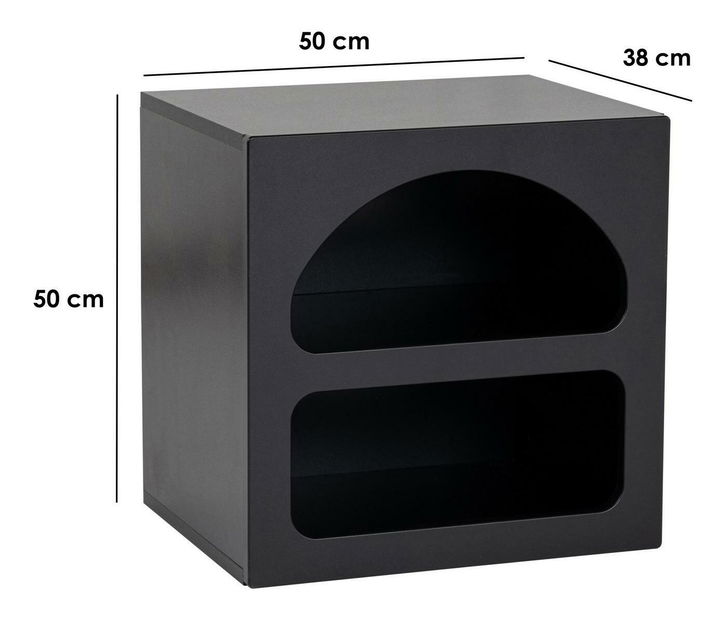 Éjjeliszekrény Lotos 50 (fekete) 
