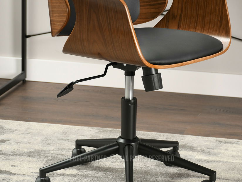 Fotoliu Enrique (nuc închis + negru)